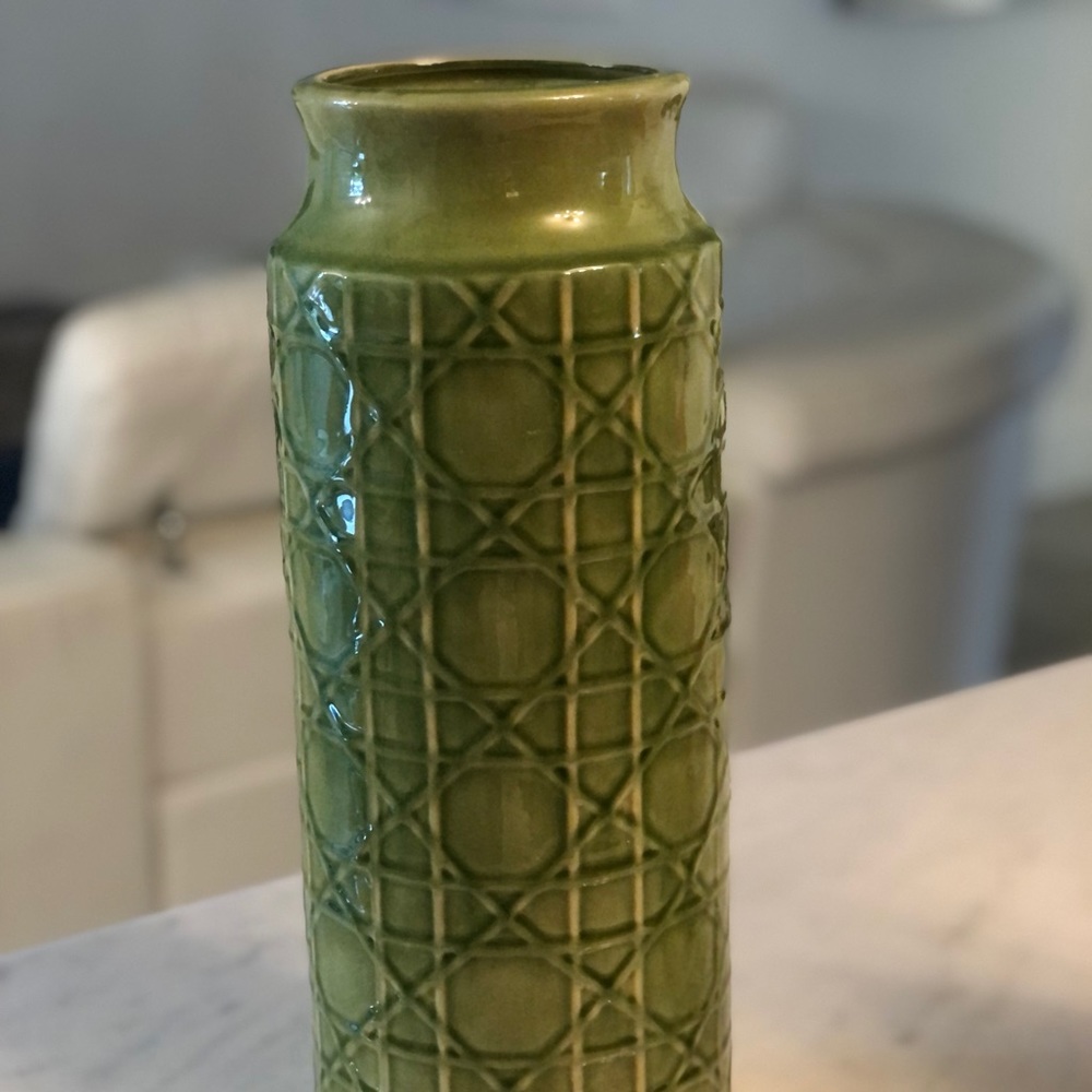 Green vase